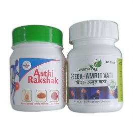 Vaidyarajindia Combo Pack of Peeda Amrit Vati (40 Tablets) and Asthi Rakshak (20 Tablets) - GMP And Ayush Certified