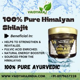100% Pure and Natural Shilajit/Shilajeet Resin (20gm)
