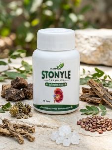 Vaidyarajindia STONYLE 60 Capsules Natural Kidney & Bladder Stone Care with Pashanbhed (60 Capsules)